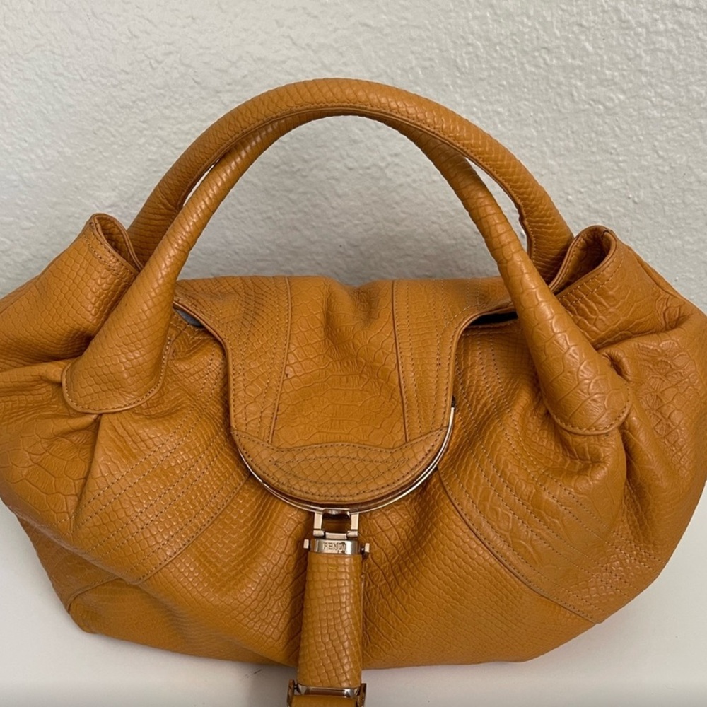 Fendi spy bag  Tan Leather Handbag